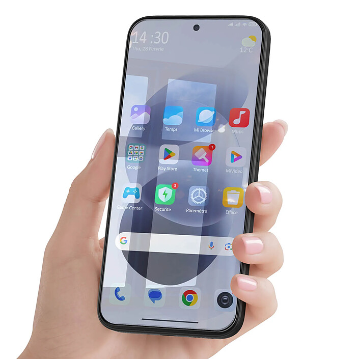 Acheter Verre Trempé pour Xiaomi Redmi Note 17 4G / 5G Anti-rayures 9H et Anti-traces Noir / Transparent