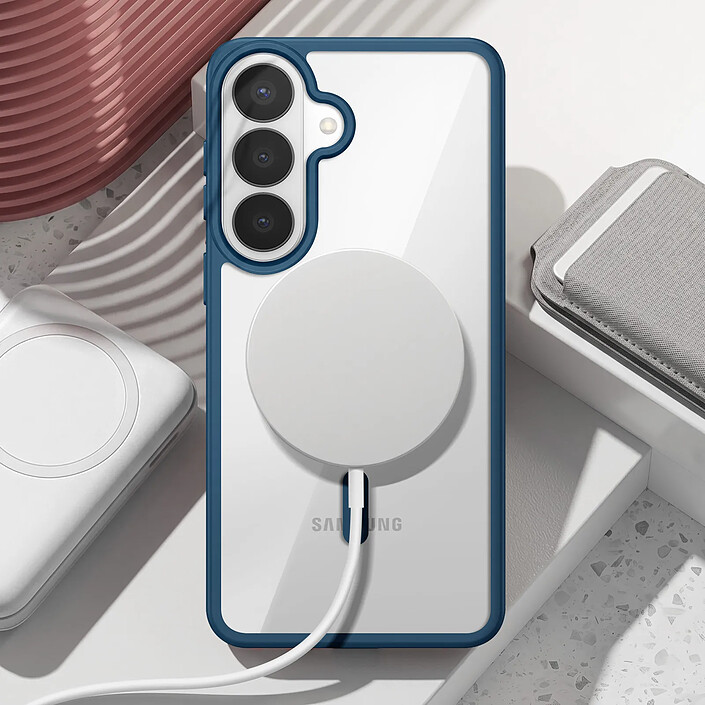 Avis Zanaé Coque MagSafe pour Galaxy S26 avec Contour Souple et Caméra Surélevée Bleu nuit