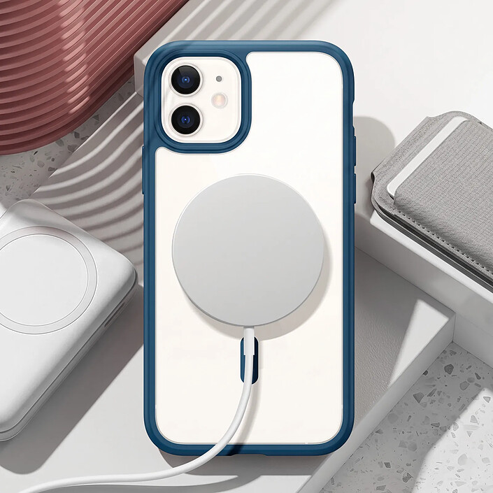 Avis Zanaé Coque MagSafe pour iPhone 11 avec Contour Souple et Caméra Surélevée Bleu nuit