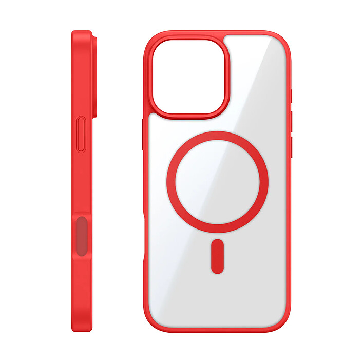 Zanaé Coque MagSafe pour iPhone 16 Pro avec Contour Souple et Caméra Surélevée Rouge pas cher