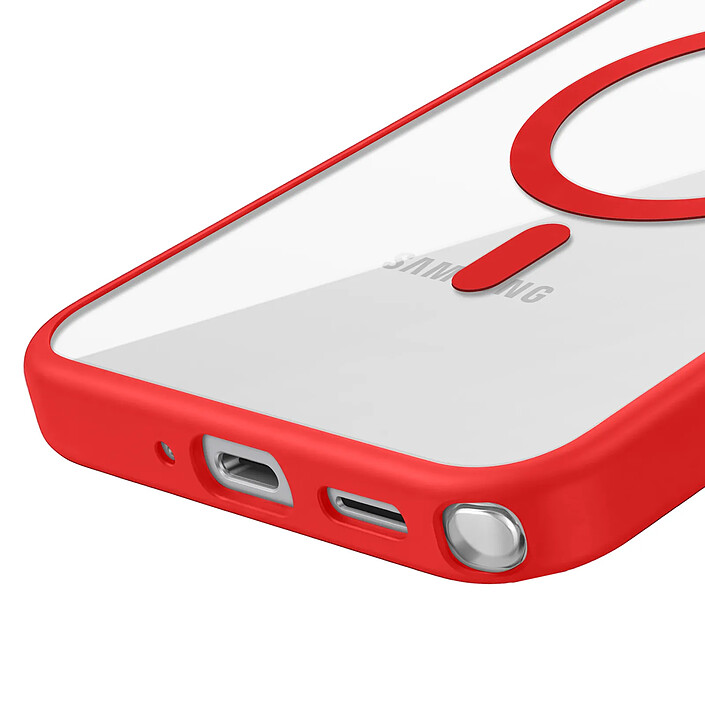 Acheter Zanaé Coque MagSafe pour Galaxy S26 Ultra avec Contour Souple et Caméra Surélevée Rouge