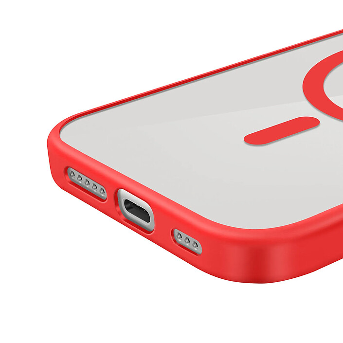 Acheter Zanaé Coque MagSafe pour iPhone 12 / 12 Pro avec Contour Souple et Caméra Surélevée Rouge