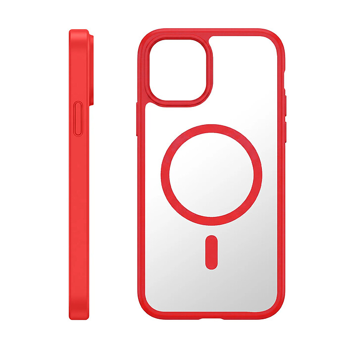 Zanaé Coque MagSafe pour iPhone 11 avec Contour Souple et Caméra Surélevée Rouge pas cher