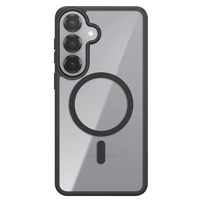 Zanaé Coque MagSafe pour Galaxy S25 / S24 avec Contour Souple et Caméra Surélevée Noir