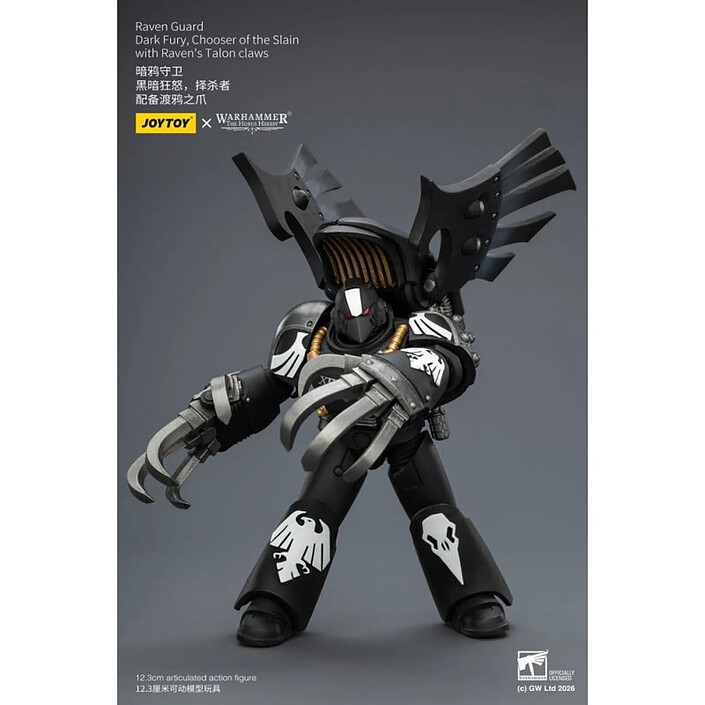 Acheter Warhammer 40k - Figurine Raven Guard Dark Fury, Chooser of the Slain 12 cm