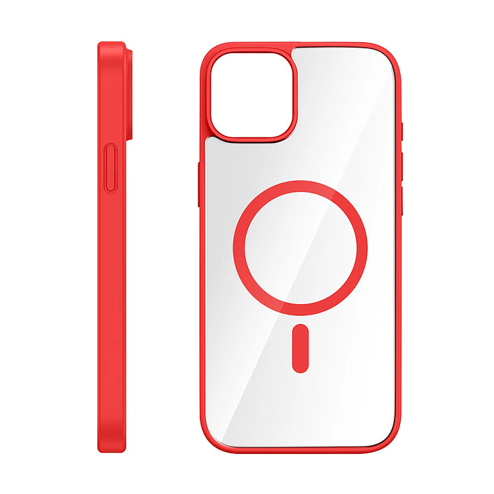 Zanaé Coque MagSafe pour iPhone 12 / 12 Pro avec Contour Souple et Caméra Surélevée Rouge pas cher