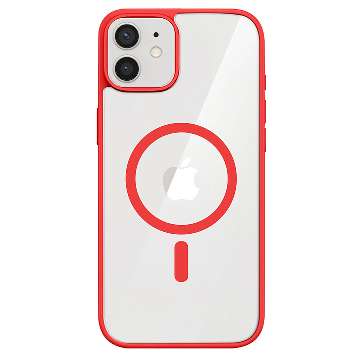 Zanaé Coque MagSafe pour iPhone 12 / 12 Pro avec Contour Souple et Caméra Surélevée Rouge