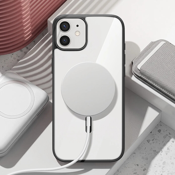 Avis Zanaé Coque MagSafe pour iPhone 12 / 12 Pro avec Contour Souple et Caméra Surélevée Noir