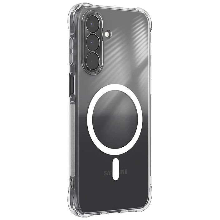 Coque MagSafe pour Galaxy A27 à Coins Bumper et Caméra Surélevée Transparent