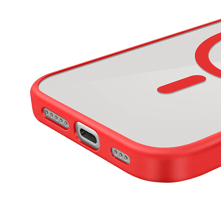 Acheter Zanaé Coque MagSafe pour iPhone 14 avec Contour Souple et Caméra Surélevée Rouge
