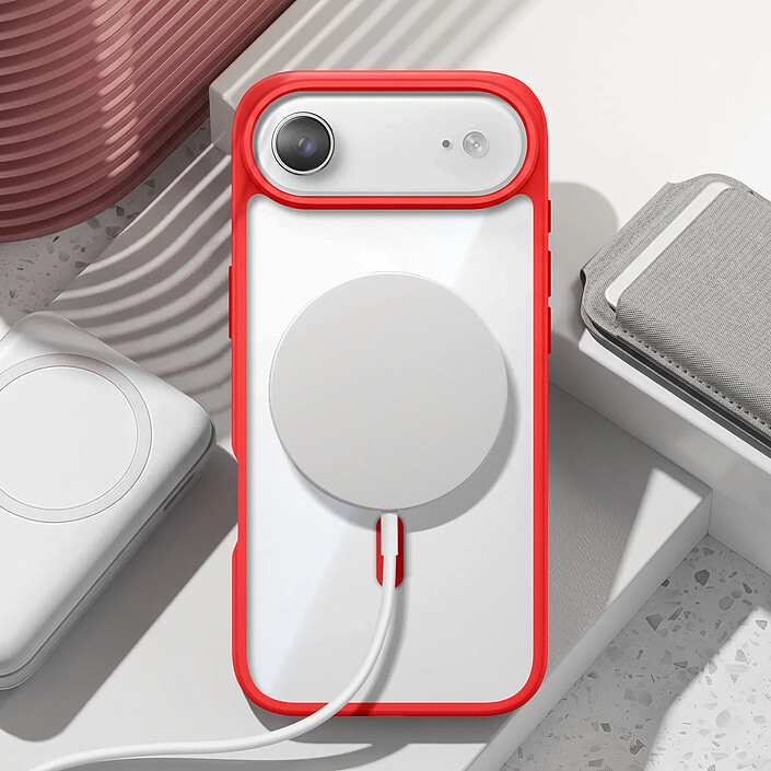 Avis Zanaé Coque MagSafe pour iPhone Air avec Contour Souple et Caméra Surélevée Rouge