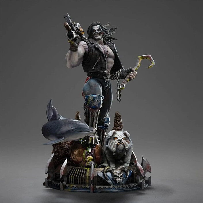 DC Comics - Statuette 1/10 Art Scale Lobo Unleashed 24 cm pas cher