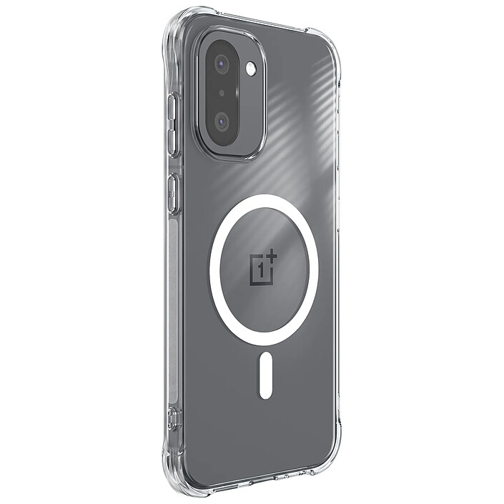 Coque MagSafe pour OnePlus 15R 5G à Coins Bumper et Caméra Surélevée Transparent