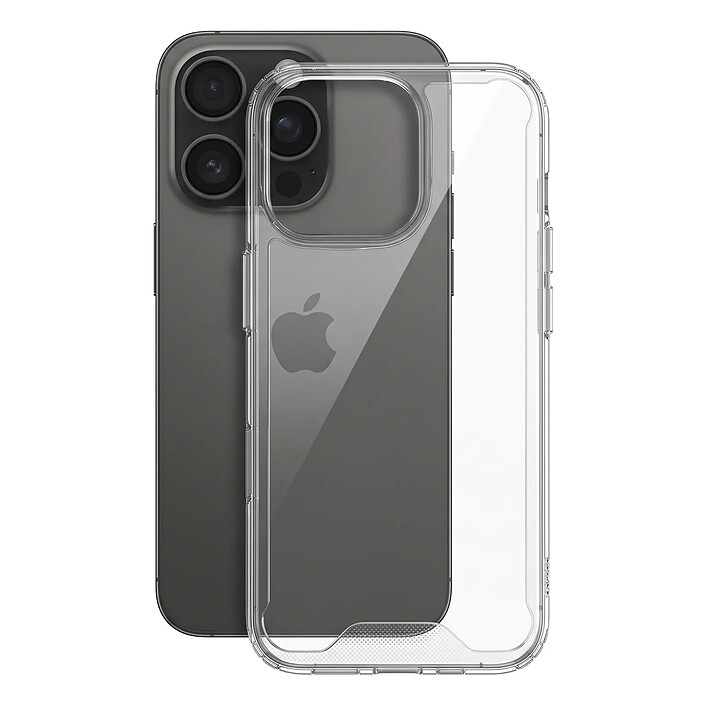 Coque pour iPhone 16 Pro Max Conception Bimatière avec Coins Renforcés Transparent pas cher