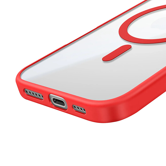 Acheter Zanaé Coque MagSafe pour iPhone 16 Pro Max avec Contour Souple et Caméra Surélevée Rouge