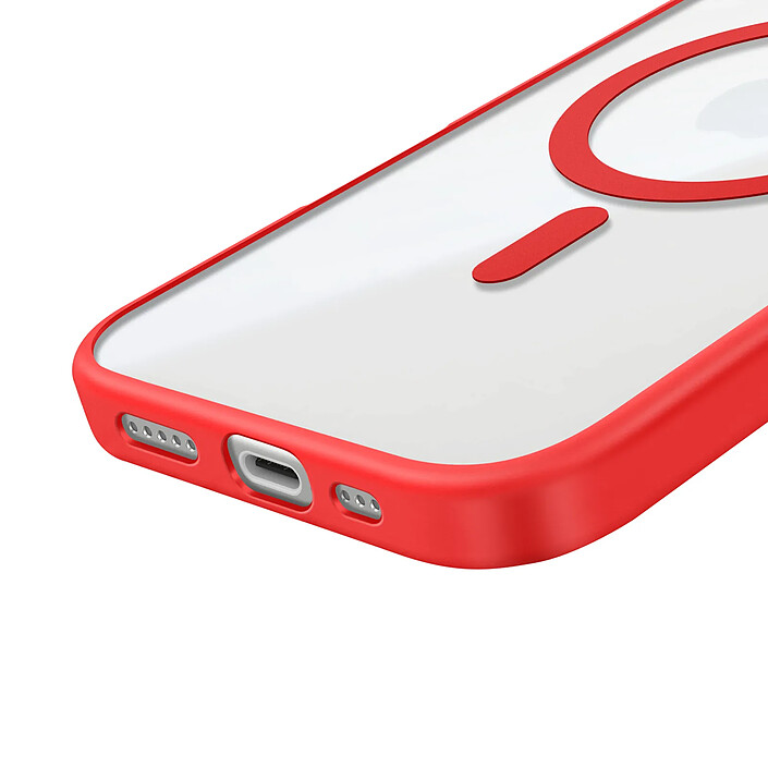 Acheter Zanaé Coque MagSafe pour iPhone 16 avec Contour Souple et Caméra Surélevée Rouge
