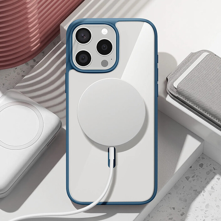 Avis Zanaé Coque MagSafe pour iPhone 13 Pro avec Contour Souple et Caméra Surélevée Bleu nuit