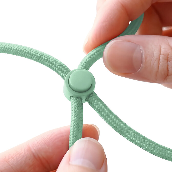 Acheter Zanaé Cordon Tour de Cou pour Smartphone Universel Ajustable avec Adaptateur Vert pâle