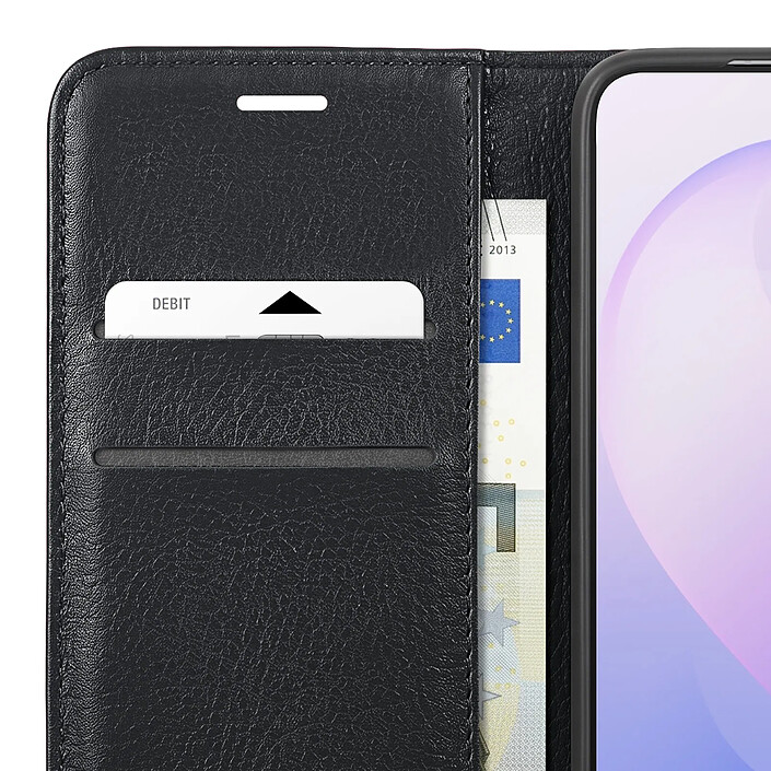 Zanaé Étui pour Samsung Galaxy S26 FE Effet Grainé avec Porte-Cartes et Support Vidéo Noir pas cher
