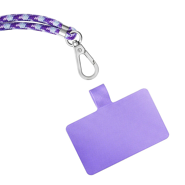 Avis Zanaé Cordon Tour de Cou pour Smartphone Série Cordella Ajustable avec Adaptateur Violet