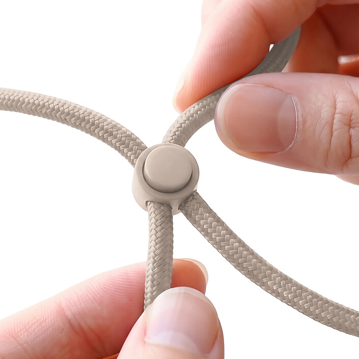 Acheter Zanaé Cordon Tour de Cou pour Smartphone Universel Ajustable avec Adaptateur Beige