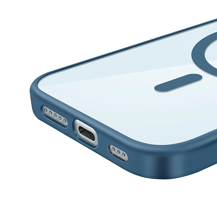 Acheter Zanaé Coque MagSafe pour iPhone 15 avec Contour Souple et Caméra Surélevée Bleu nuit