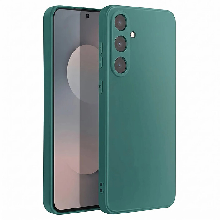Coque pour Samsung Galaxy S26 FE en Silicone Gel Protection Anti-Rayures Vert sapin