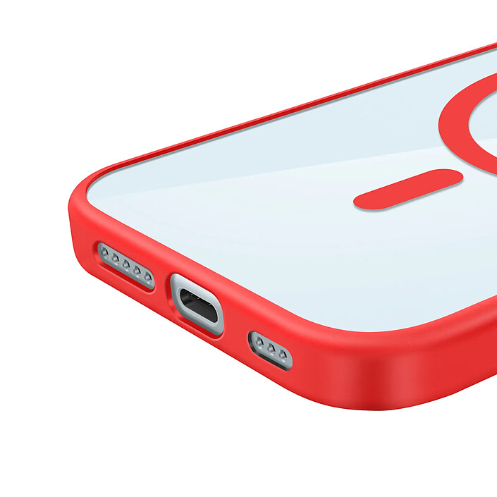 Acheter Zanaé Coque MagSafe pour iPhone 15 avec Contour Souple et Caméra Surélevée Rouge