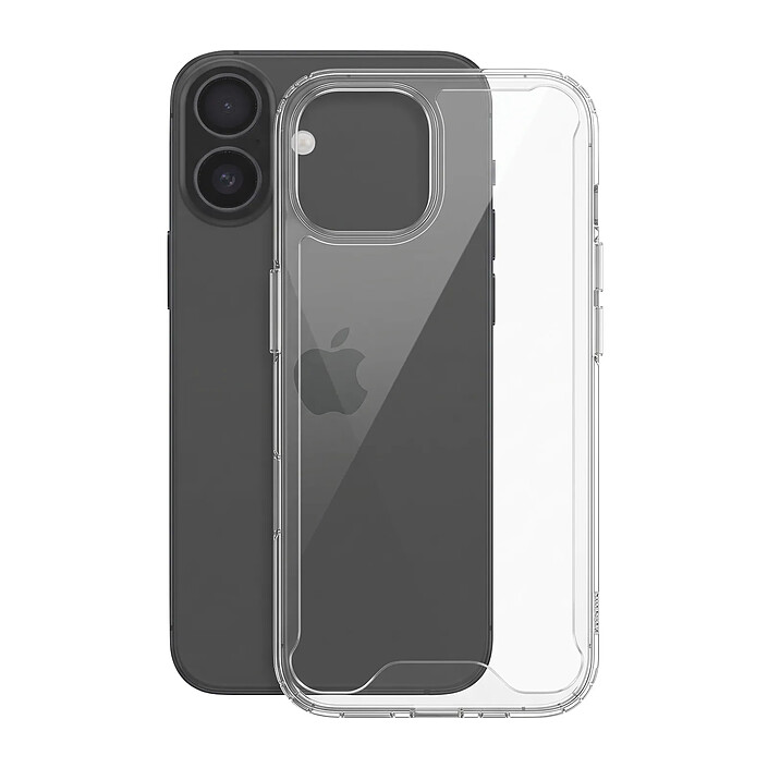 Coque pour iPhone 16 Plus Conception Bimatière avec Coins Renforcés Transparent pas cher