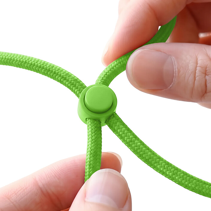 Acheter Zanaé Cordon Tour de Cou pour Smartphone Universel Ajustable avec Adaptateur Vert citron