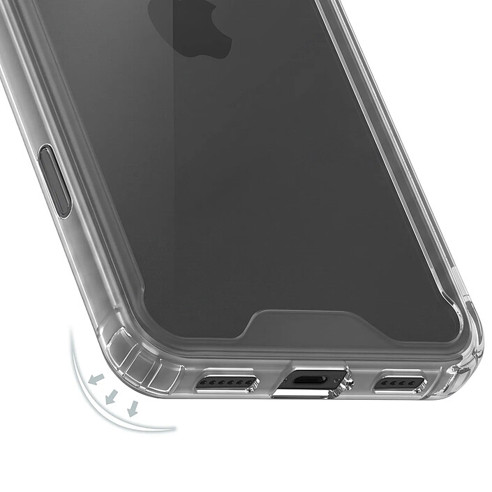 Avis Coque pour iPhone 16 Pro Conception Bimatière avec Coins Renforcés Transparent