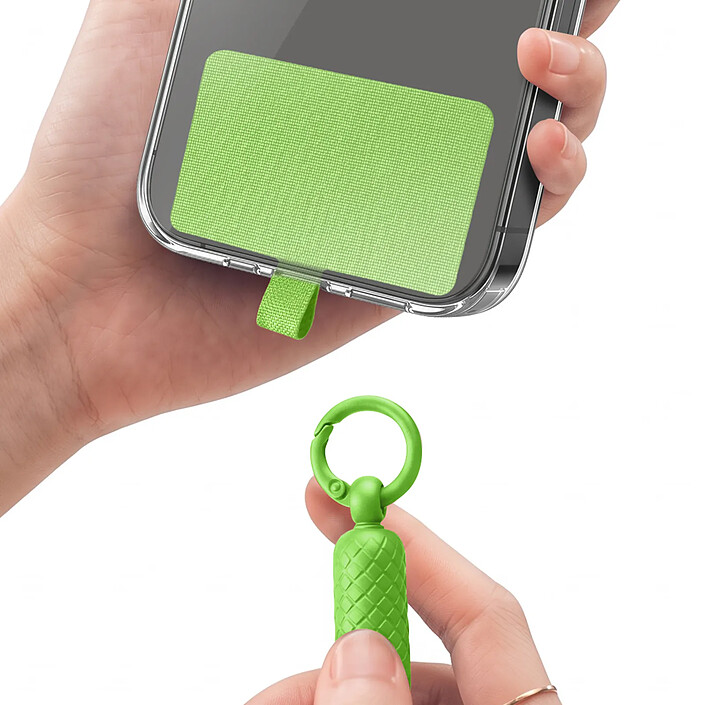 Avis Zanaé Cordon Tour de Cou pour Smartphone Universel Ajustable avec Adaptateur Vert citron