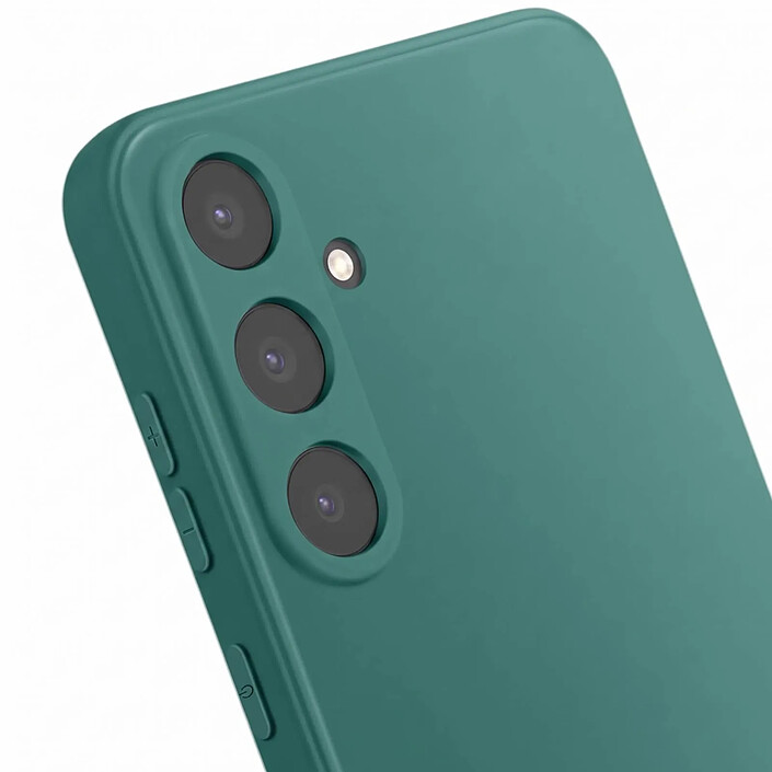 Acheter Coque pour Samsung Galaxy S26 FE en Silicone Gel Protection Anti-Rayures Vert sapin
