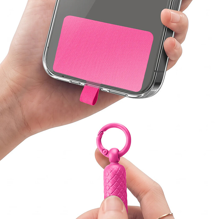 Avis Zanaé Cordon Tour de Cou pour Smartphone Universel Ajustable avec Adaptateur Fuchsia