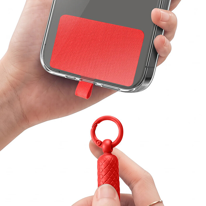 Avis Zanaé Cordon Tour de Cou pour Smartphone Universel Ajustable avec Adaptateur Rouge