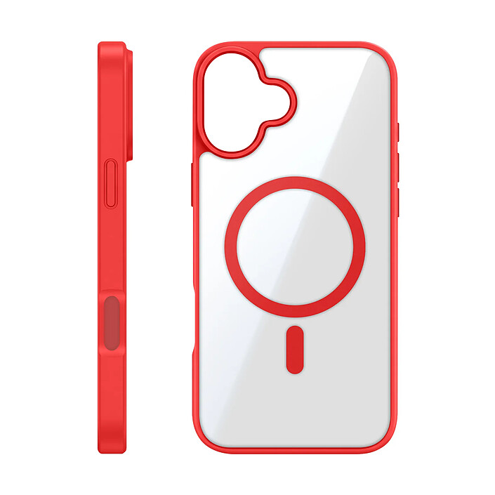 Zanaé Coque MagSafe pour iPhone 17 avec Contour Souple et Caméra Surélevée Rouge pas cher