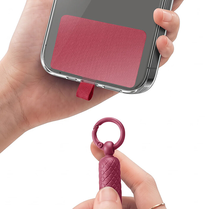 Avis Zanaé Cordon Tour de Cou pour Smartphone Universel Ajustable avec Adaptateur Bordeaux