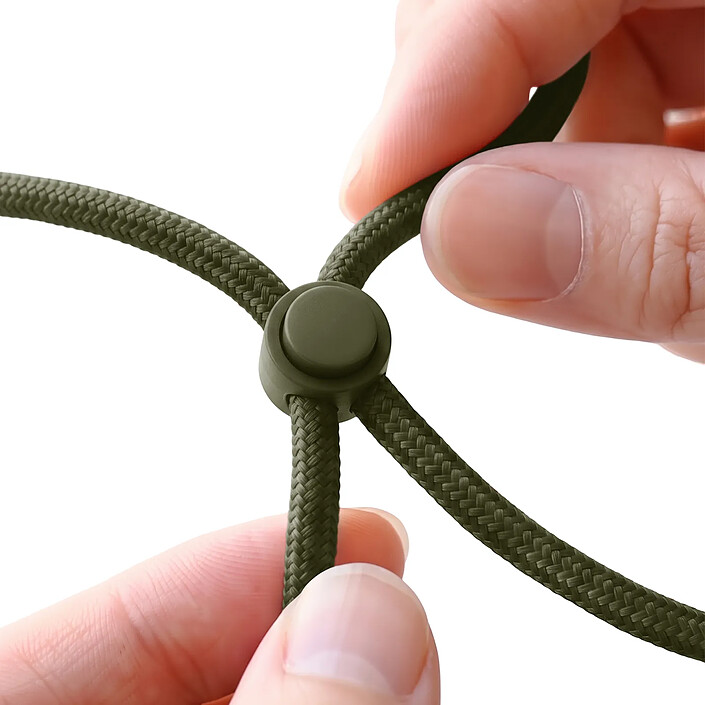 Acheter Zanaé Cordon Tour de Cou pour Smartphone Universel Ajustable avec Adaptateur Vert foncé