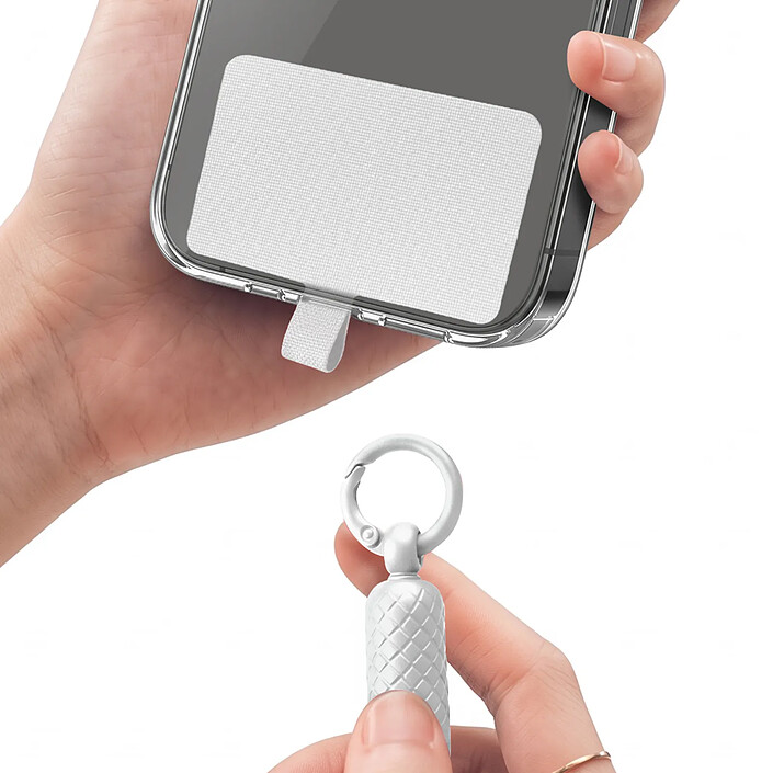 Avis Zanaé Cordon Tour de Cou pour Smartphone Universel Ajustable avec Adaptateur Blanc