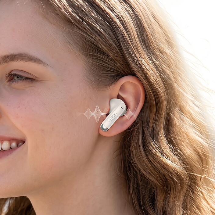 Avis Xo Écouteurs Sans Fil TWS Bluetooth 5.4 avec Boîtier de Charge Étanche IPX4 Beige