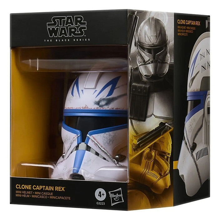 Star Wars: The Clone Wars - Mini casque Black Series Clone Captain Rex 15 cm pas cher