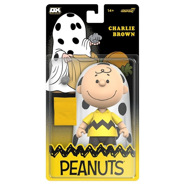 Snoopy - Figurine Deluxe Wave 01 Charlie Brown avec drap fantôme 18 cm