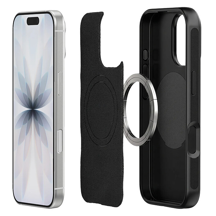 Acheter Générique Coque MagSafe pour iPhone 17 Antichoc avec Support Moto et Vélo Noir