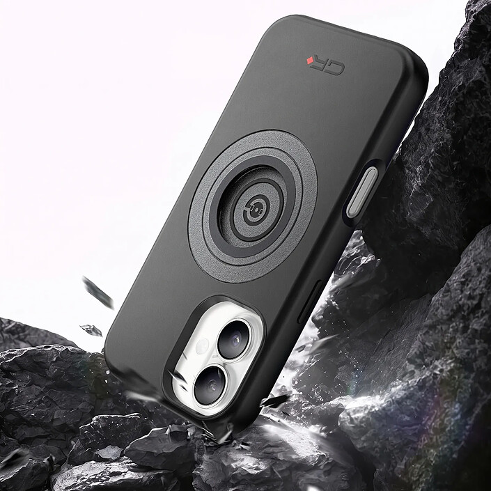 Avis Générique Coque MagSafe pour iPhone 16 Antichoc avec Support Moto et Vélo Noir