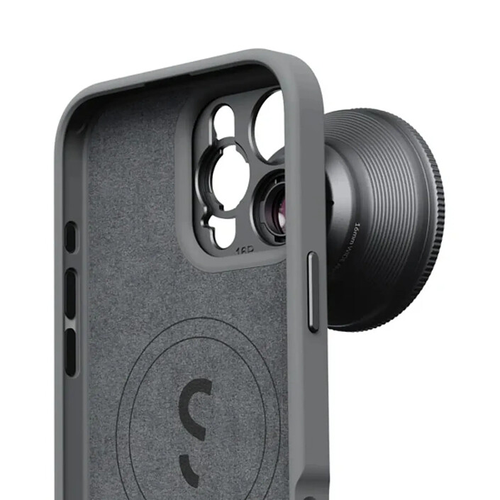 Acheter Générique Coque pour iPhone 16 Pro Max avec Monture S-Mount Intégré Caméra Gris foncé