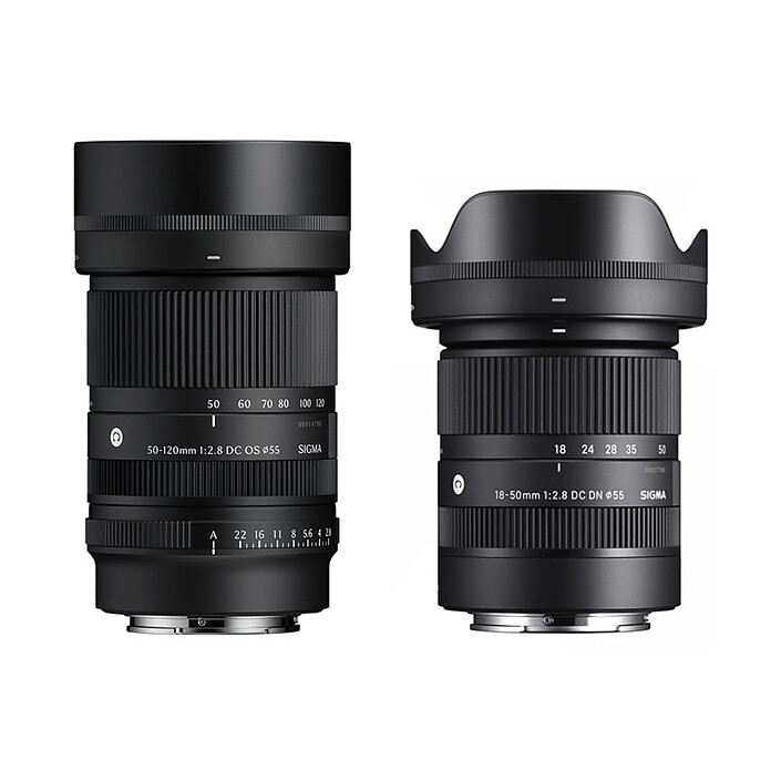 SIGMA Kit Objectifs 18-50mm f/2.8 DC DN Contemporary + 50-120mm f/2.8 DC OS Contemporary compatible avec Sony E