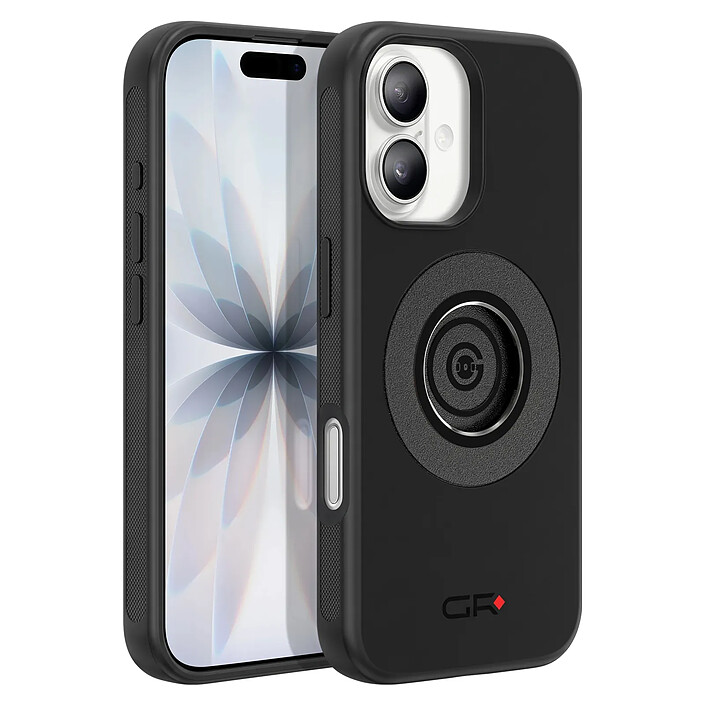 Générique Coque MagSafe pour iPhone 17 Antichoc avec Support Moto et Vélo Noir