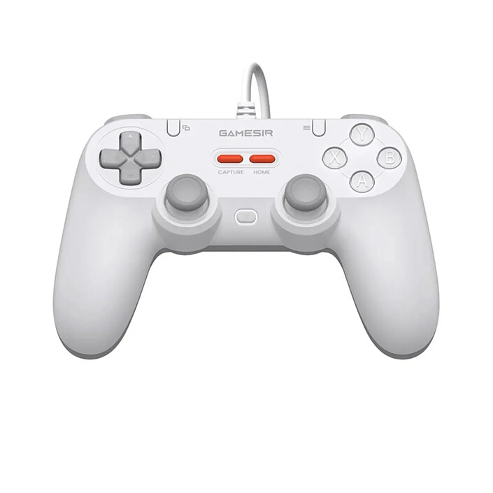 Manette de Jeu Filaire Universel Série Tegenaria Lite Effet Hall Anti-drift Blanc