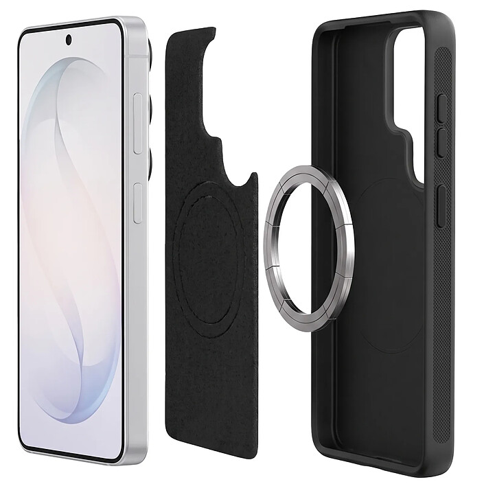 Acheter Générique Coque MagSafe pour Galaxy S26 Ultra Antichoc avec Support Moto et Vélo Noir