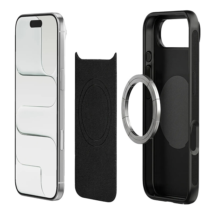 Acheter Générique Coque MagSafe pour iPhone Air Antichoc avec Support Moto et Vélo Noir